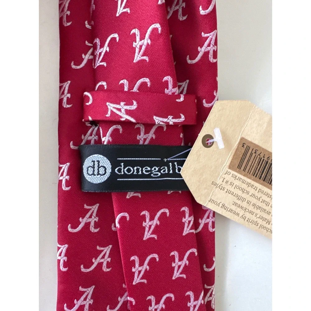 licensed University of Alabama Crimson Tide necktie by Donegal Bay 100% silk nWT